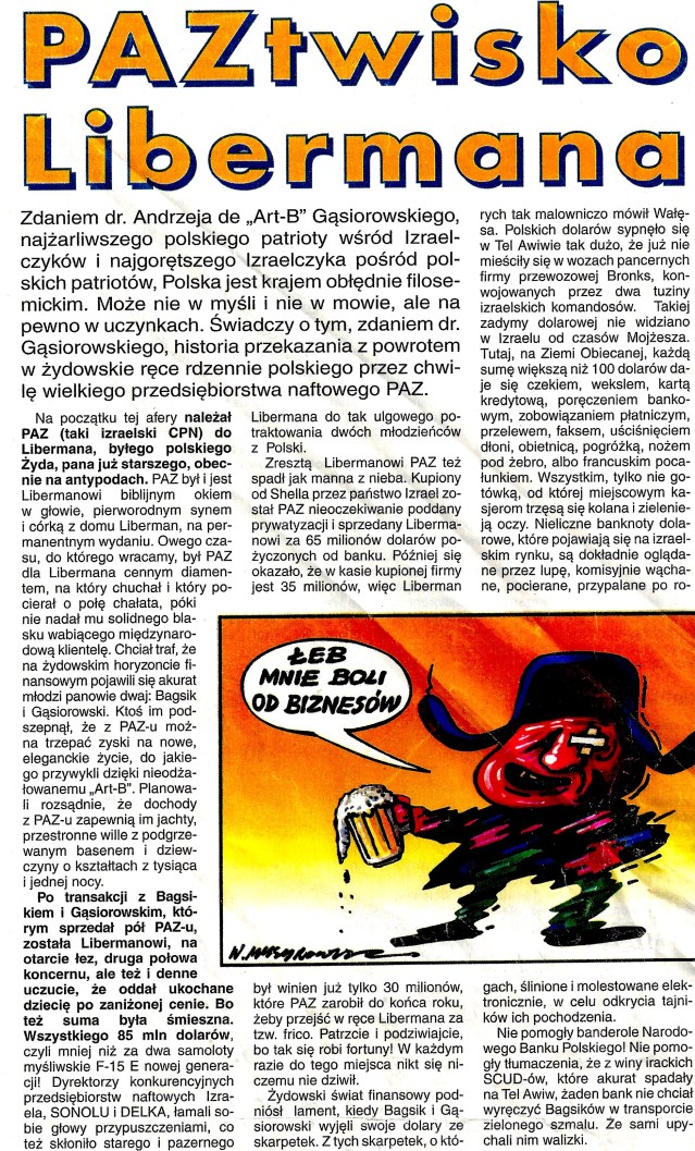 1995.02.01 NIE - Paztwisko Libermana 1